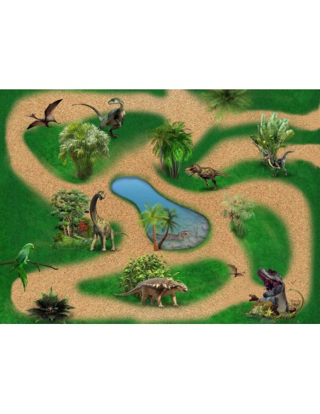 Tapis de jeux enfants motif dinosaure