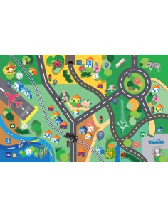 Tapis de jeux enfants - Villa campagne - 220x140cm
