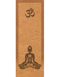 Tapis de yoga illustration mandala rouge 2