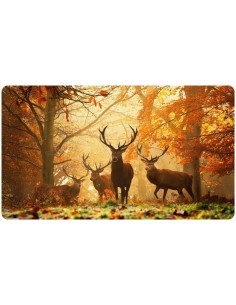 Tapis de bureau illustration cerfs en forêt