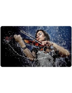 Tapis de bureau illustration d'une violoniste jouant sous l'eau