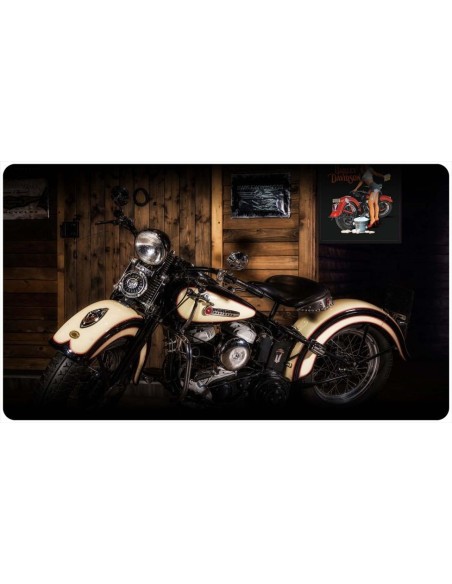 Tapis de bureau illustration moto
