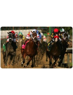 Tapis de bureau illustration course de cheval