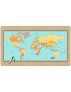 Tapis de bureau illustration Mapp monde