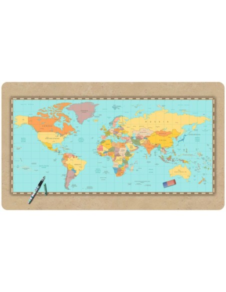 Tapis de bureau illustration Mapp monde