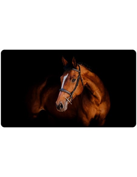 Tapis de bureau illustration cheval alzan