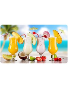 Tapis de bureau illustration de 4 cocktails