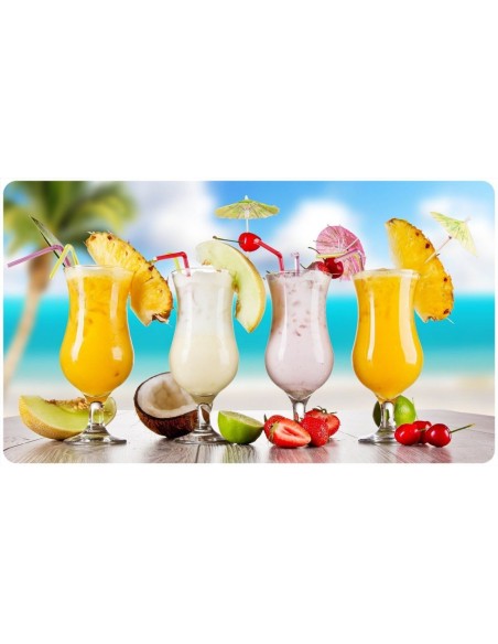 Tapis de bureau illustration de 4 cocktails