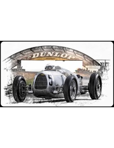 Tapis de bureau illustration vieille voiture de collection grise