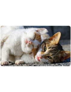 Tapis de bureau illustration de 2 chats