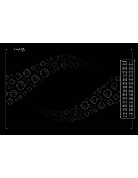 Tapis de belote forest noir, avec points