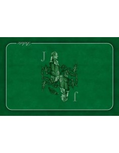 Tapis de belote rectangle valet vert