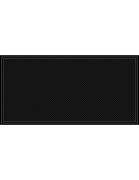 Tapis multijeux rectangle motif meeple noir