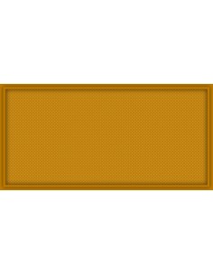 Tapis multijeux rectangle motif meeple jaune