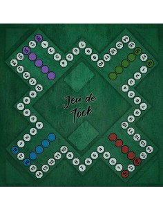 Plateau de jeux de tock vert