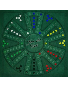 Plateau de jeux de tock vert 6 joueurs