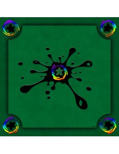 Tapis Multijeux carré meeple new splash vert