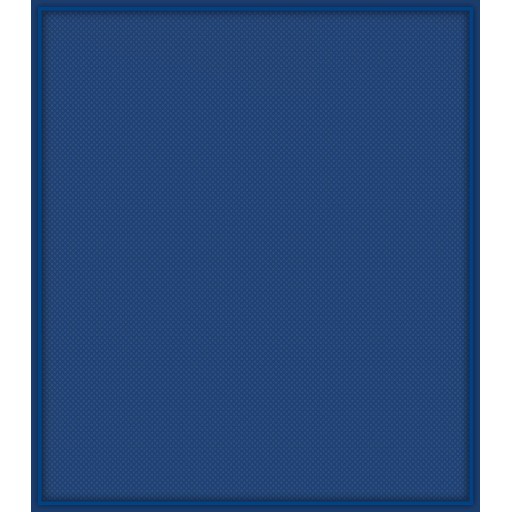 Tapis personnalisé Meeple bleu de 100x114cm en 4mm d'épaisseur