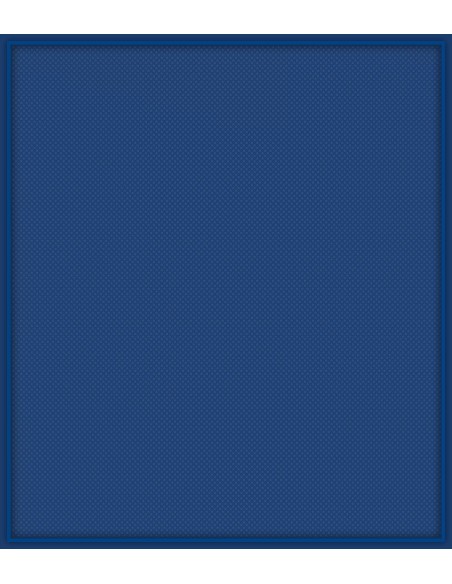 Tapis personnalisé Meeple bleu de 100x114cm en 4mm d'épaisseur