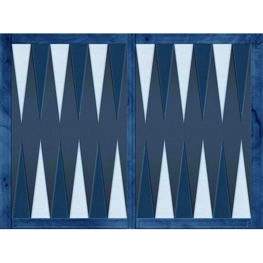 Tapis Backgammon Bleu 65x48cm en 2mm d'épaisseur