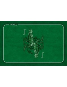 Tapis de belote rectangle valet vert