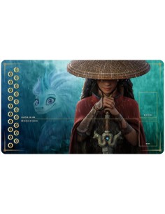 Tapis Playmats inspirés par l'univers Lorcana raya et le dernier dragon