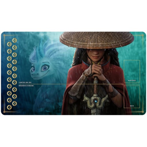 Tapis Playmats inspirés par l'univers Lorcana le roi lion