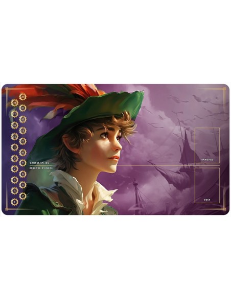 Tapis Playmats inspirés par l'univers Lorcana Peter Pan