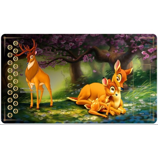 Tapis Playmats inspirés par l'univers Lorcana le roi lion