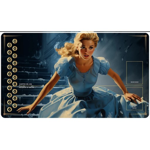 Tapis Playmats inspirés par l'univers Lorcana le roi lion