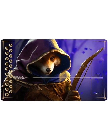 Tapis Playmats inspirés par l'univers Lorcana robin des bois Tapis Playmats inspirés par l'univers Lorcana robin des bois
