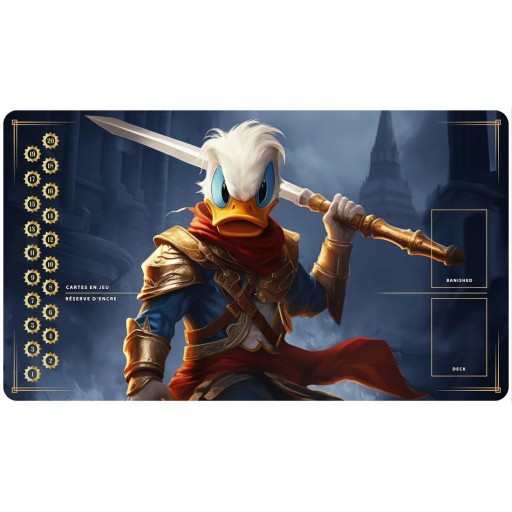 Tapis Playmats inspirés par l'univers Lorcana le roi lion