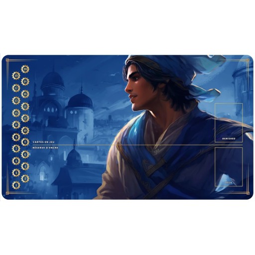 Tapis Playmats inspirés par l'univers Lorcana le roi lion