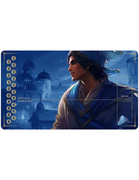Tapis Playmats inspirés par l'univers Lorcana Aladin