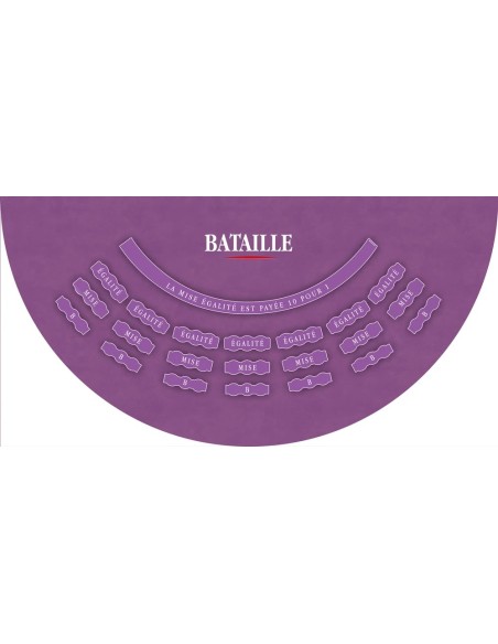 Tapis de casino, tapis de bataille violet