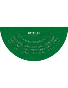 Tapis de casino, tapis de bataille vert