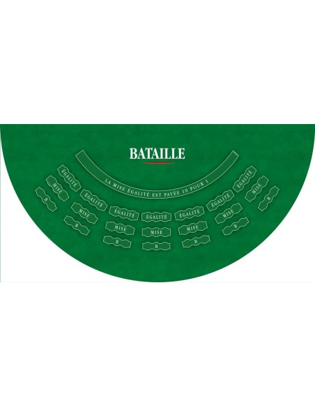 Tapis de casino, tapis de bataille vert