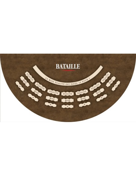 Tapis de casino, tapis de bataille brun