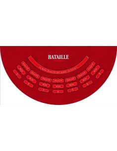 Tapis de casino, tapis de bataille rouge