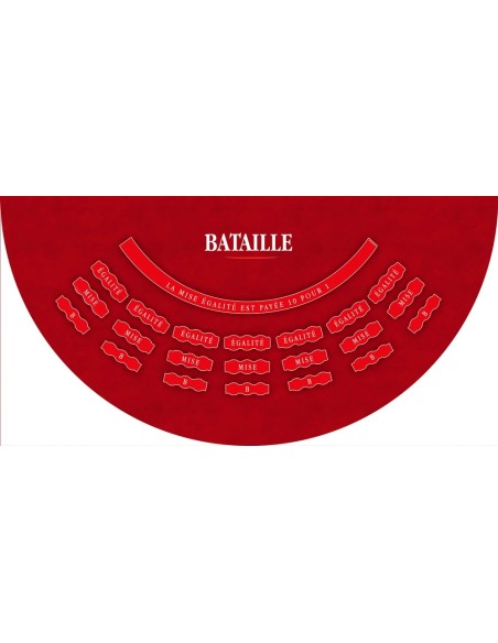Tapis de casino, tapis de bataille rouge