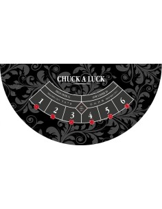 Tapis de casino chuck a luck noir