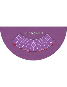 Tapis de casino chuck a luck violet