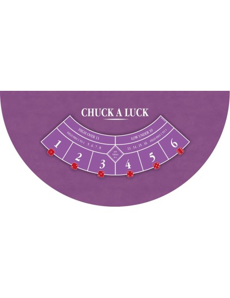 Tapis de casino chuck a luck violet