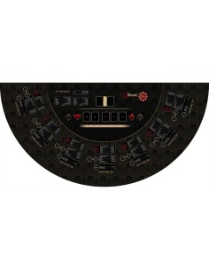 Tapis de casino Ultimate Poker noir VIP
