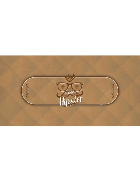 Tapis de poker rectangulaire "Hispter"