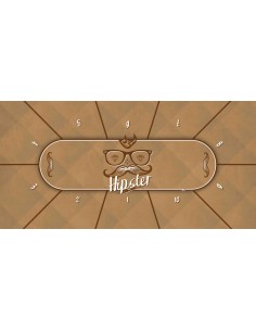 Tapis de poker rectangulaire "Hispter" 8 joueurs