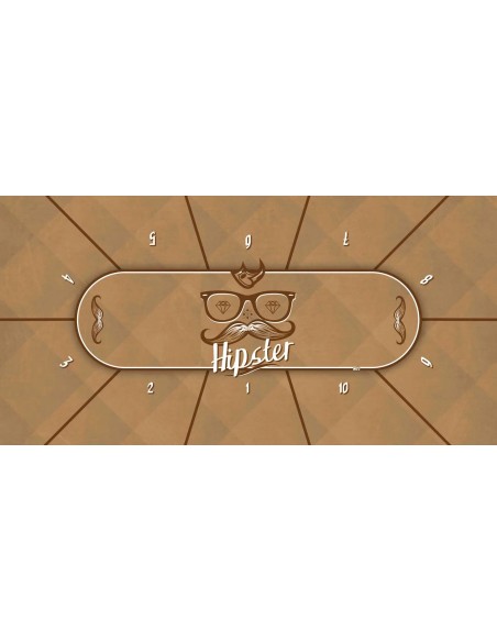 Tapis de poker rectangulaire "Hispter" 8 joueurs