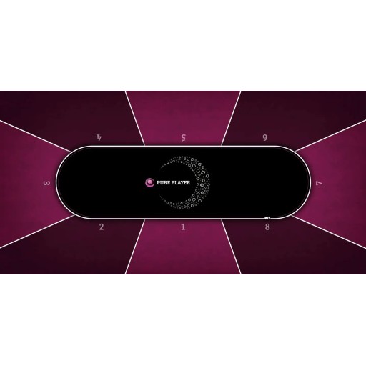 Tapis de poker rectangulaire Luna Pure Player