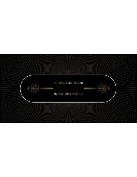 Tapis de Poker rectangulaire "May The Flop"