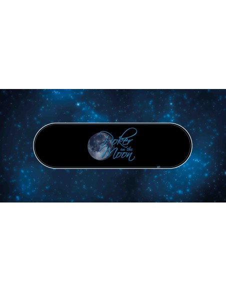 Tapis de poker rectangulaire poker on the moon